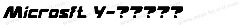Microsft Y字体转换